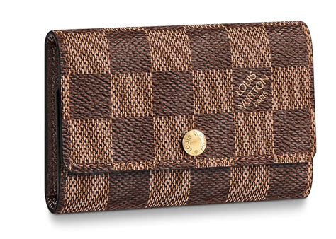 louis vuitton 6 key holder damier ebene